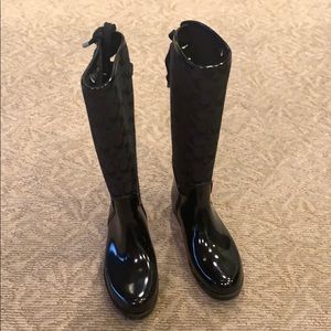 Coach rain boots